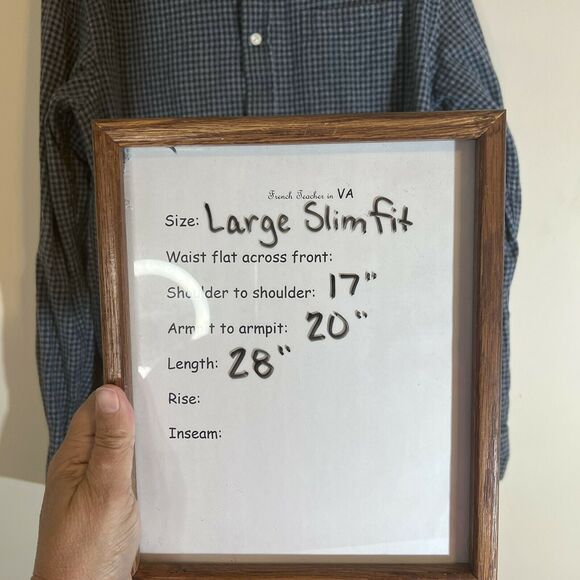 RVCA Mens Large Button Down Slim Fit Shirt - Picture 3 of 5